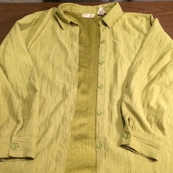 Studio Works polyester button down #204 - Picture 1 of 5
